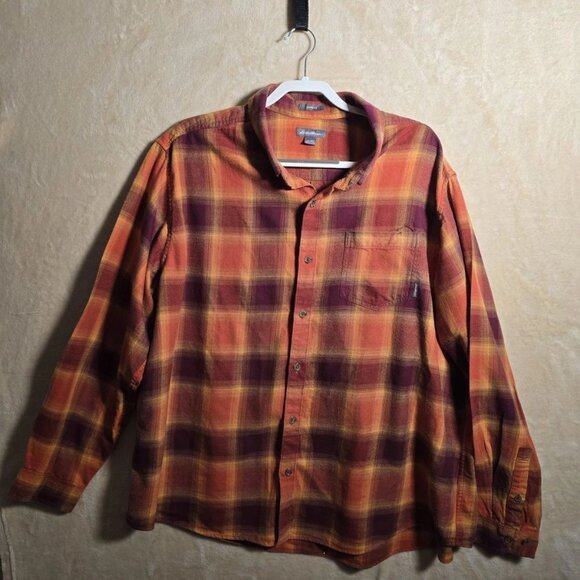 Eddie Bauer Classic Other - Eddie Bauer Classic Fit Flannel Shirt Mens 3XL Plaid Button Front Long Sleeve454